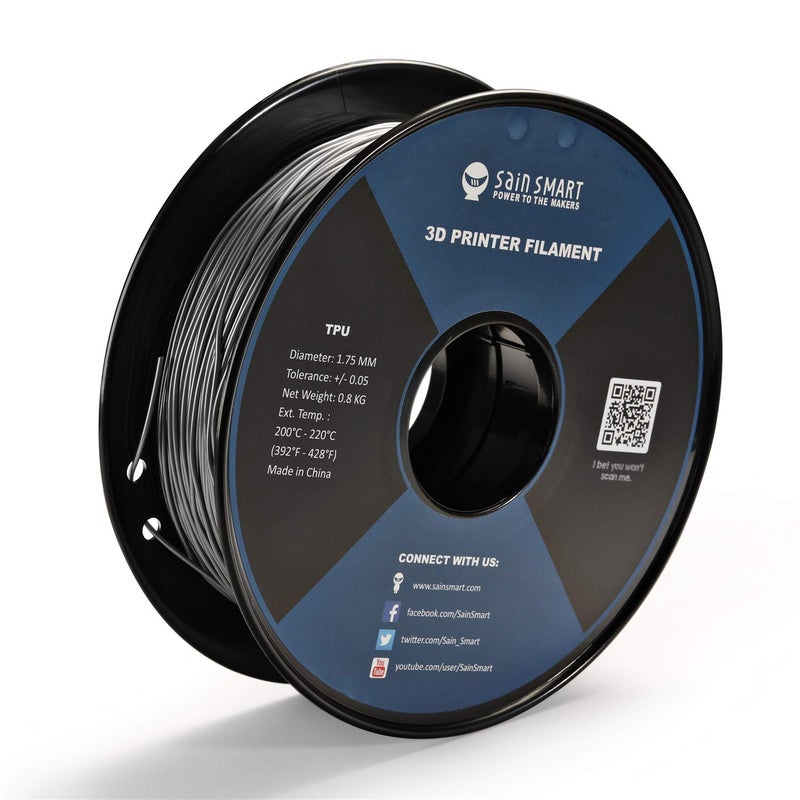 SainSmart 1.75mm Flexible TPU 3D Printer Filament 800g Solid Color, Dimensional Accuracy +/- 0.05 mm (Liquid Luster) - Image 1